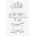 Bruma Genesi Bateria natryskowa termostatyczna podtynkowa z 4 wylotami Chrom 1916341CR