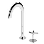 Bruma Genesi Bateria umywalkowa 2-otworowa bez korka Chrom 1918801CR