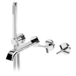 Bruma Genesi Bateria wannowo-natryskowa podtynkowa ze słuchawką prysznicową Chrom 1911921CR