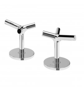 Bruma Genesi Zestaw mieszaczy nablatowych 2-otworowych z jednym wylotem Chrom 1919101CR