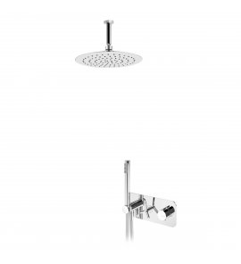 Bruma Genesi Zestaw prysznicowy podtynkowy termostatyczny z deszczownicą sufitową Ø 250 mm i słuchawką prysznicową Chrom 1917921CR
