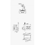 Bruma Genesi Zestaw prysznicowy podtynkowy termostatyczny z deszczownicą sufitową Ø 250 mm i słuchawką prysznicową Chrom 1917921CR