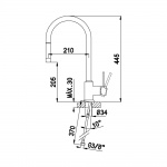  Bruma Ginger Bateria Zlewozmywakowa jednouchwytowa chrom 1070521CR