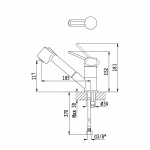 Bruma Ginger Bateria Zlewozmywakowa jednouchwytowa chrom 10705041