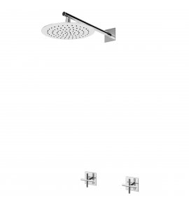 Bruma Hera Bateria natryskowa podtynkowa z deszczownicą Ø 250 mm ścienną Chrom 1067650CR