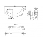 Bruma Hera Bateria prysznicowa naścienna chrom 1060400CR