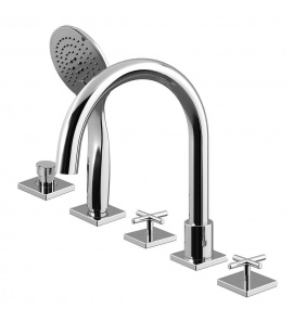 Bruma Hera Bateria wannowo-natryskowa 2-drożna na brzeg wanny chrom 1068200CR