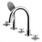 Bruma Hera Bateria wannowo-natryskowa 2-drożna na brzeg wanny chrom 1068200CR