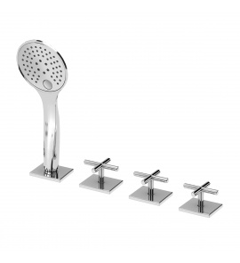 Bruma Hera Bateria wannowo-natryskowa 2-drożna na brzeg wanny chrom 1065011CR