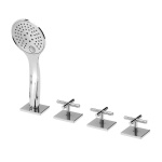 Bruma Hera Bateria wannowo-natryskowa 2-drożna na brzeg wanny chrom 1065011CR