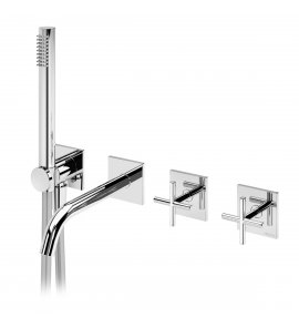 Bruma Hera Bateria wannowo-natryskowa z wylewką 170 mm i słuchawką prysznicową Chrom 1061920CR