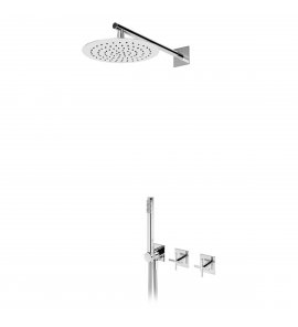 Bruma Hera Zestaw natryskowy podtynkowy z deszczownicą Ø 250 mm ścienną Chrom 1067430CR