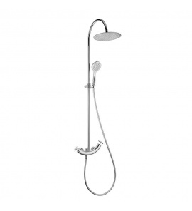 Bruma Hera Zestaw wannowo-natryskowy 300 mm naścienny z ramieniem ściennym chrom 1062731CR
