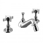 Bruma Imperial Bateria bidetowa 3-otworowa z korkiem automatycznym chrom 11706201