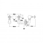 Bruma Imperial Bateria prysznicowa Naścienna chrom 11704001