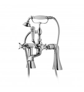 Bruma Imperial Bateria wannowa z uchwytem i słuchawką prysznicową na brzeg wanny Chrom 1177230CR