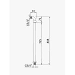 Bruma Intemporal Nogi do baterii wolnostojącej Old Brass 1456114LE