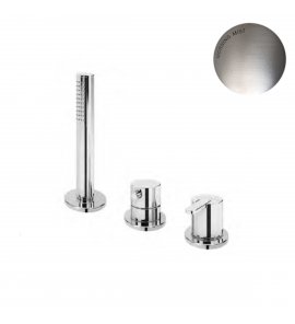 Bruma Leaf Bateria natryskowa stojąca z zestawem prysznicowym Morning Mist 1675011MM