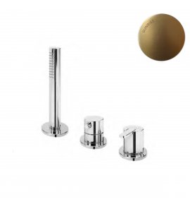 Bruma Leaf Bateria natryskowa stojąca z zestawem prysznicowym Sunrise 1675011SR