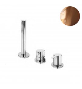 Bruma Leaf Bateria natryskowa stojąca z zestawem prysznicowym Sunset 1675011SS