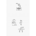Bruma Leaf Bateria natryskowa podtynkowy z deszczownicą Ø 250 mm Chrom 1675621CR