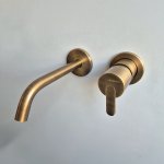    Bruma Leaf Bateria umywalkowa podtynkowa 17 cm Old Brass 1678501LE WYPRZEDAŻ EKSPOZYCJI!!