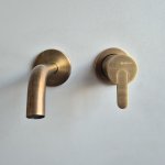    Bruma Leaf Bateria umywalkowa podtynkowa 17 cm Old Brass 1678501LE WYPRZEDAŻ EKSPOZYCJI!!