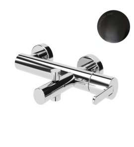 Bruma Leaf Bateria wannowo-natryskowa ścienna Gunmetal PVD 1670301GM