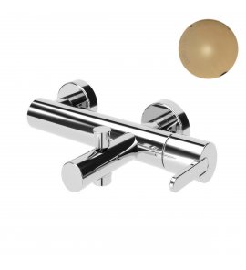 Bruma Leaf Bateria wannowo-natryskowa ścienna Gold PVD 1670301PO