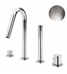 Bruma Leaf Bateria wannowo-natryskowa Na brzeg wanny Morning Mist 1679901MM