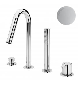 Bruma Leaf Bateria wannowo-natryskowa Na brzeg wanny Pure White 1679901PW