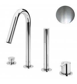 Bruma Leaf Bateria wannowo-natryskowa Na brzeg wanny Satinox 1679901ST