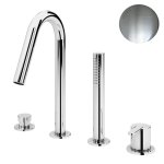 Bruma Leaf Bateria wannowo-natryskowa Na brzeg wanny Satinox 1679901ST