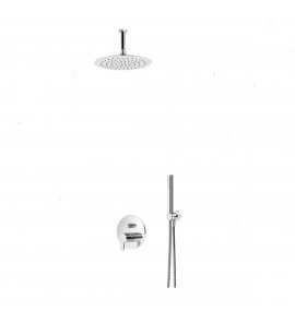 Bruma Leaf Zestaw natryskowa podtynkowy z deszczownicą Ø 230 mm Chrom 1675401CR