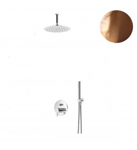 Bruma Leaf Zestaw natryskowa podtynkowy z deszczownicą Ø 250 mm Sunset 1675421SS