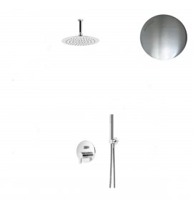 Bruma Leaf Zestaw natryskowa podtynkowy z deszczownicą Ø 250 mm Satinox 1675421ST