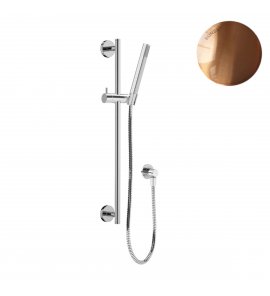 Bruma Leaf Zestaw prysznicowy z przyłączem i drążkiem na słuchawkę Sunset 1455753SS