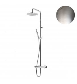 Bruma Leaf Zestaw prysznicowy ścienny z regulowaną wysokością deszczownicy Ø 250 mm Morning Mist 1676521MM