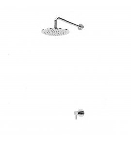 Bruma Leaf Zestaw prysznicowy podtynkowy z deszczownicą ścienna Ø 230 mm Chrom 1677001CR