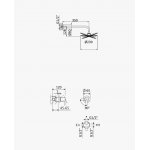 Bruma Leaf2 Zestaw prysznicowy podtynkowy z deszczownicą ścienna Ø 230 mm Pure White 1677002PW