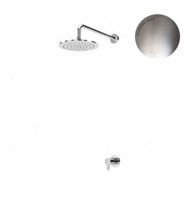Bruma Leaf Zestaw prysznicowy podtynkowy z deszczownicą ścienna Ø 250 mm Morning Mist 1677021MM