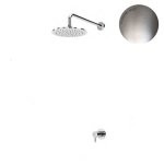 Bruma Leaf Zestaw prysznicowy podtynkowy z deszczownicą ścienna Ø 250 mm Morning Mist 1677021MM