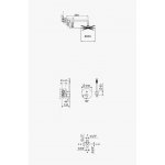 Bruma Leaf2 Zestaw prysznicowy podtynkowy z deszczownicą ścienna Ø 250 mm i słuchawką Sunset 1677222SS