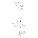   Bruma Leaf2 Bateria natryskowa podtynkowy z deszczownicą Ø25 i zestawem natryskowym Gunmetal 1673616GM W MAGAZYNIE!!