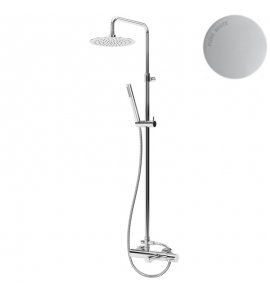 Bruma Leaf2 Bateria wannowo-natryskowa ścienna z deszczownicą Ø 300 mm Pure White 1672832PW