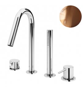 Bruma Leaf2 Bateria wannowo-natryskowa Na brzeg wanny Sunset 1679902SS