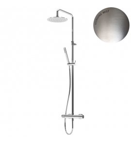 Bruma Leaf2 Zestaw prysznicowy ścienny z regulowaną wysokością deszczownicy Ø 250 mm Morning Mist 1676522MM