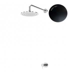 Bruma Leaf2 Zestaw prysznicowy podtynkowy z deszczownicą ścienna Ø 250 mm Night Sky 1677022NS