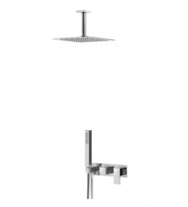 Bruma Linea Zestaw natryskowy 250 mm Podtynkowy z ramieniem sufitowym chrom 1823621CR