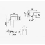 Bruma Liz Bidetka z zaworem otwierającym Chrom 1455148CR
